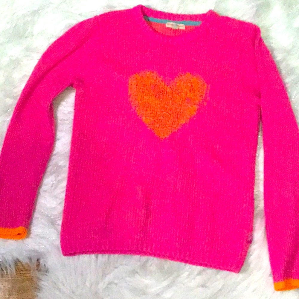 Pink Heart Sweater